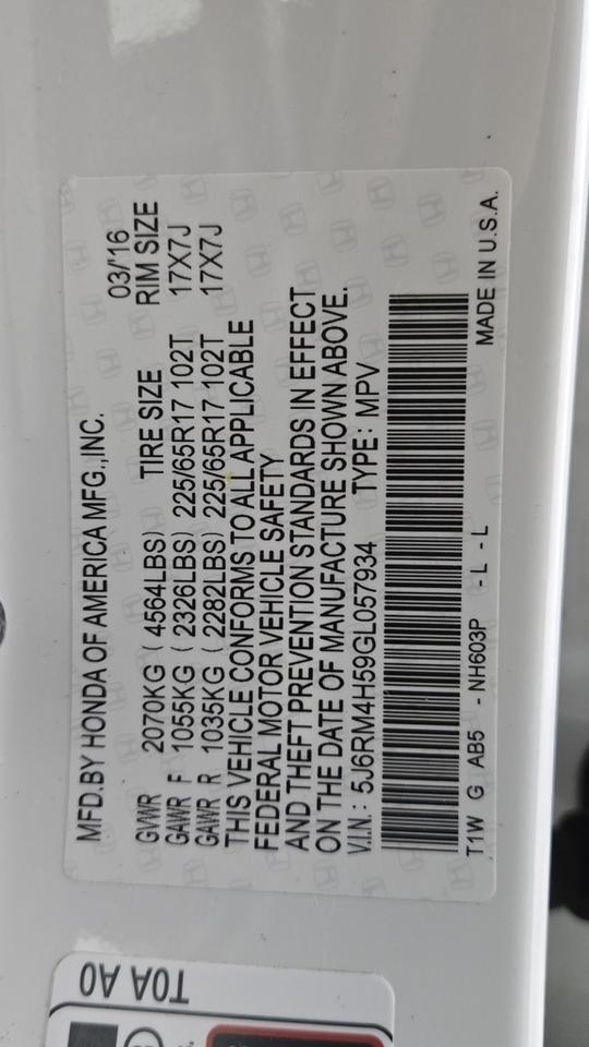2016 Honda CR-V EX Jersey City NJ